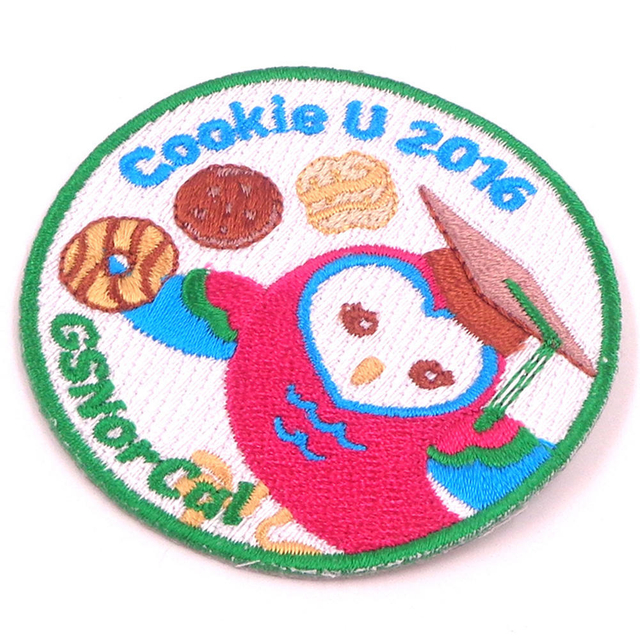 Apliques bordados parche animal bordado felpa linda modificada para requisitos particulares diseño libre para los niños