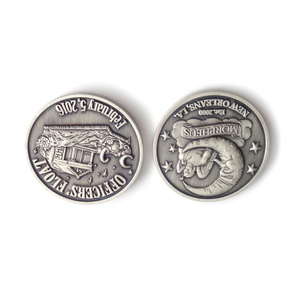 Moneda antigua de desafío de plata de latón antiguo personalizado de alta calidad