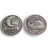 Monedas de desafío antiguas indias de plata de latón de Metal con logotipo personalizado de alta calidad