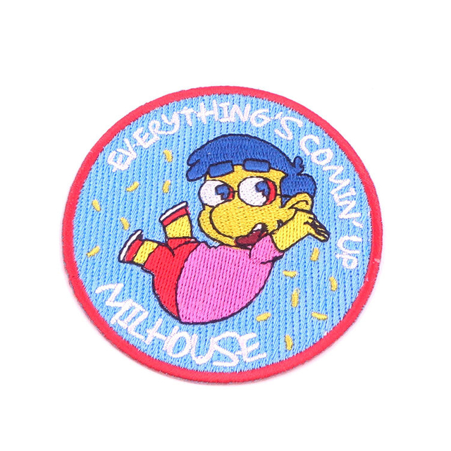 Parche bordado de tela personalizada OEM al por mayor para camiseta femenina