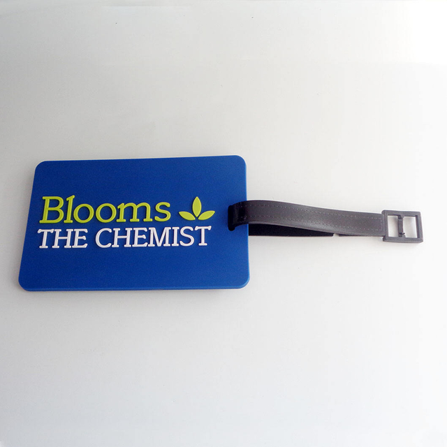 Etiqueta de equipaje al por mayor personalizada Etiqueta de equipaje de PVC suave Etiqueta de titular de promoción