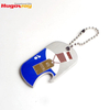 Abrebotellas creativo multifuncional personalizado de la bala del llavero del precio de fábrica de China