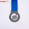 Molde de baño de oro personalizado Cinta Muaré Medalla combinada Muestra de fútbol de oro Medalla comercial Zhongshan Xiaolan
