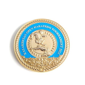 Monedas de material de latón decorativas de águila dorada de alta calidad, moneda de desafío de plata con logotipo de la fuerza espacial