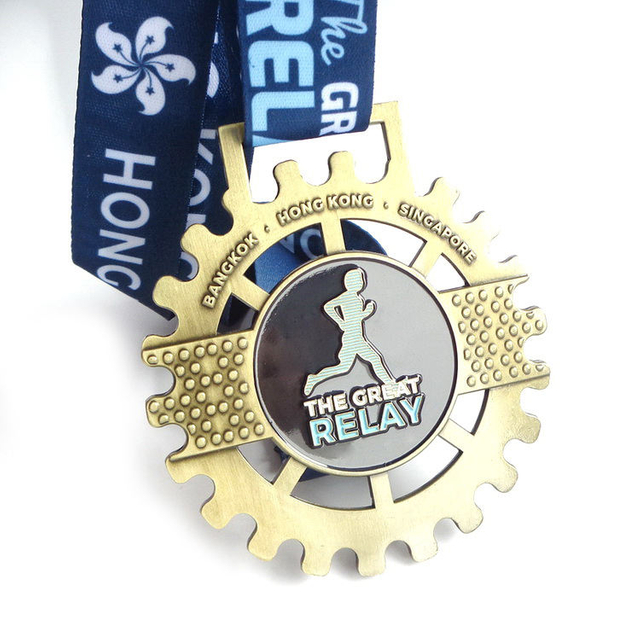 Medalla de recolección personalizada Medalla personalizada de unidireccional Celling Rose Medallion