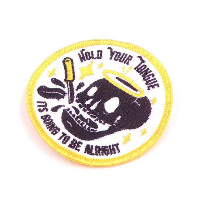 Insignias bordadas moda barata personalizada al por mayor bordado personalizado