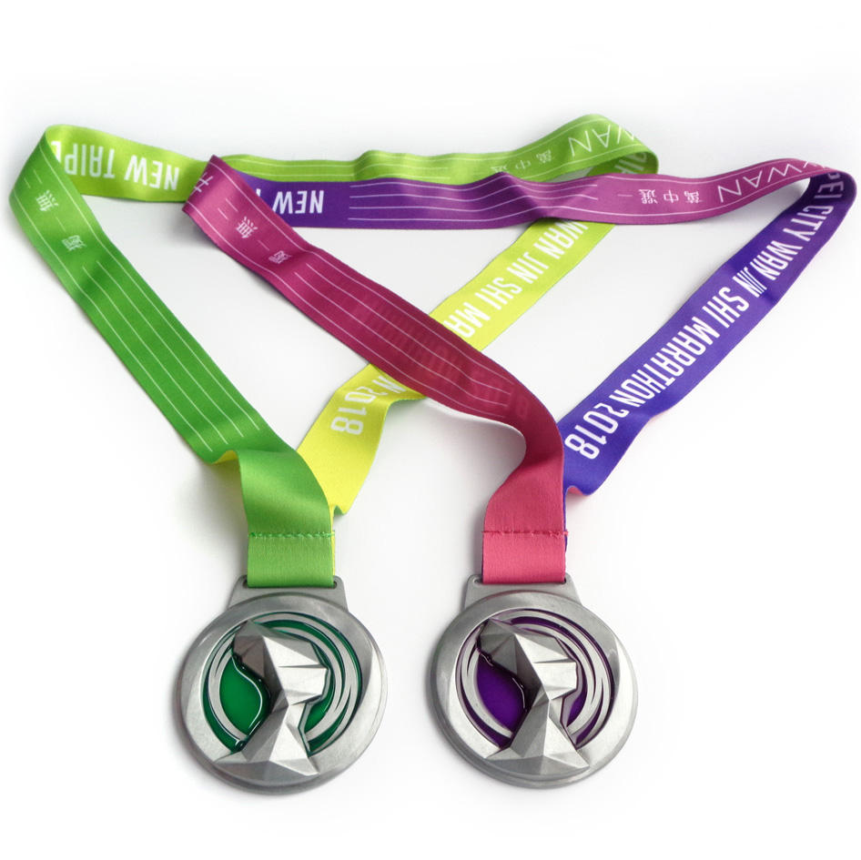 Medallas de artes marciales deportivas personalizadas Medalla de oro de plata barata Metal en blanco