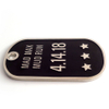 2023 Productos personalizados de alta calidad Black Metal 3d Dog Tag