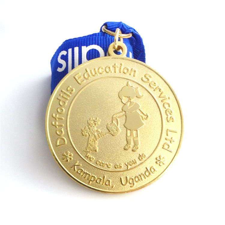 Diseño de logotipo personalizado de metal promocional Medallas chapadas en oro Fundición a presión Medalla de diseño personalizado de bronce