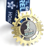 Nuevo producto de alta calidad, logotipo personalizado, correr, deporte, medalla de oro