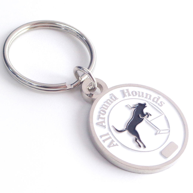 Llavero personalizado Venta al por mayor Aleación de zinc Bolso de marca Llavero Mosquetón de latón Llavero