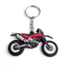 Venta caliente Souvinier Cool Car Llavero Negro PVC Motocicleta Llavero