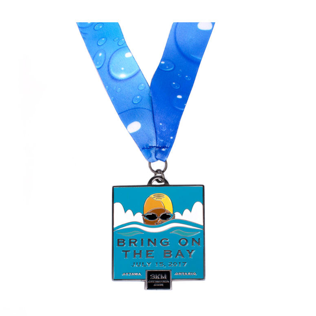 Medalla de premio de deporte de esmalte suave de medalla de metal corriente al por mayor de fabricación de China