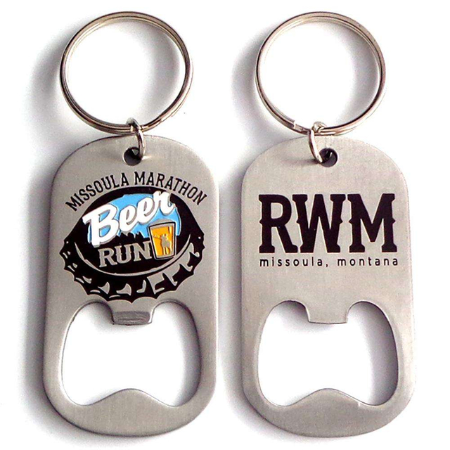 Llavero personalizado del abrebotellas de la cerveza del diseño del OEM de la buena calidad