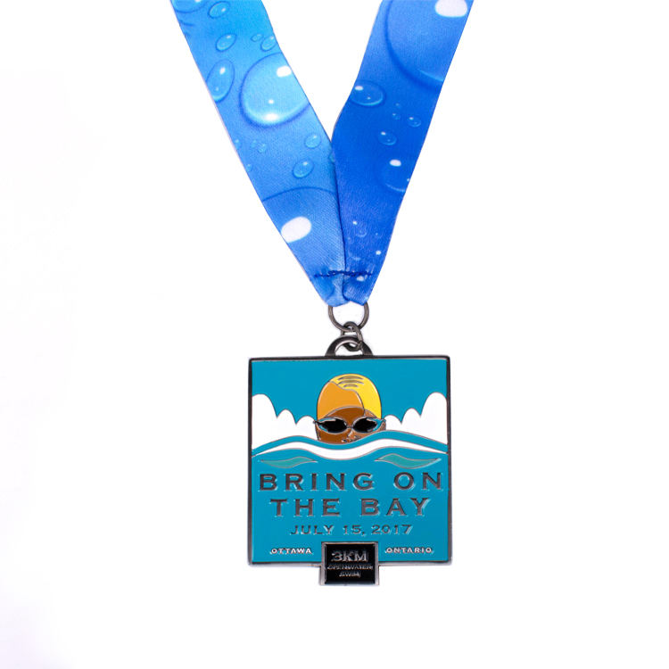 Medalla de la aleación del maratón del cinc del hierro metálico del recuerdo del funcionamiento del premio del diseño personalizado