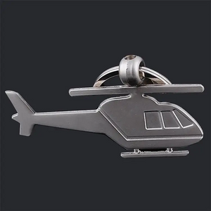 Llaveros de hierro de acero inoxidable con logotipo personalizado al por mayor, llavero de Metal, llavero de plata bonito para avión