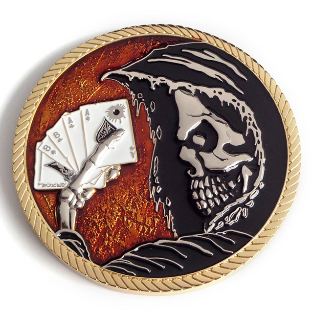 Monedas de encargo del desafío del metal del diseño libre de la fabricación del OEM con la caja de la moneda