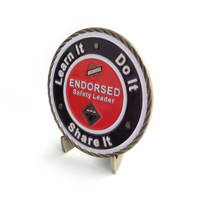 Monedas de desafío de esmalte personalizado de diseño libre profesional personalizado