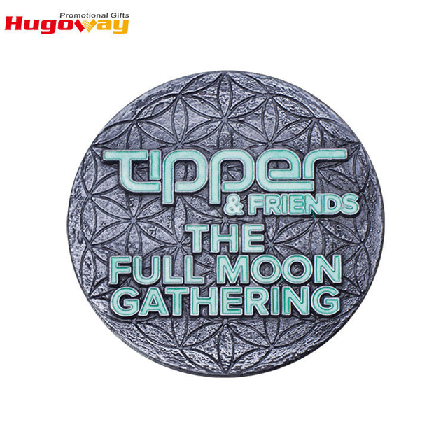 Monedas de cobre antiguas de regalo de moneda de bronce de metal de grabado personalizado para la venta