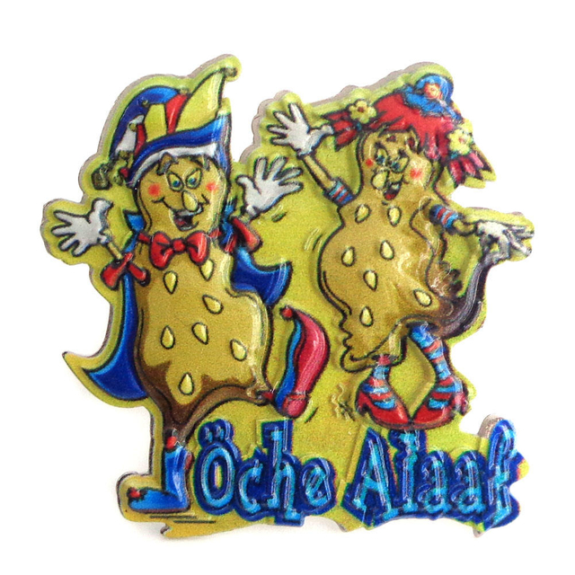 Insignia de dibujos animados de personaje de payaso de metal 3D personalizado Insignia de pin de solapa de impresión de arte de personaje