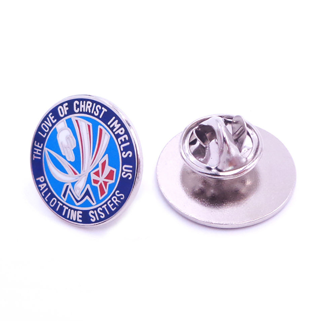 Insignia de pin de botón de logotipo personalizado en blanco de 25 mm de precio barato