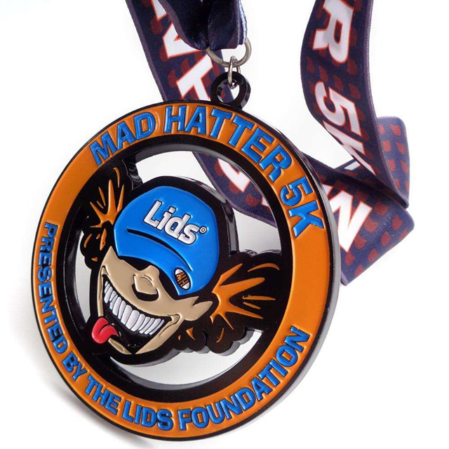 Trofeos y medallas de China Medallas deportivas Medalla de metal personalizada con cinta