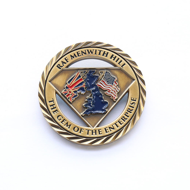 Cree su propio molde de monedas personalizado en línea, moneda de desafío de oro conmemorativa