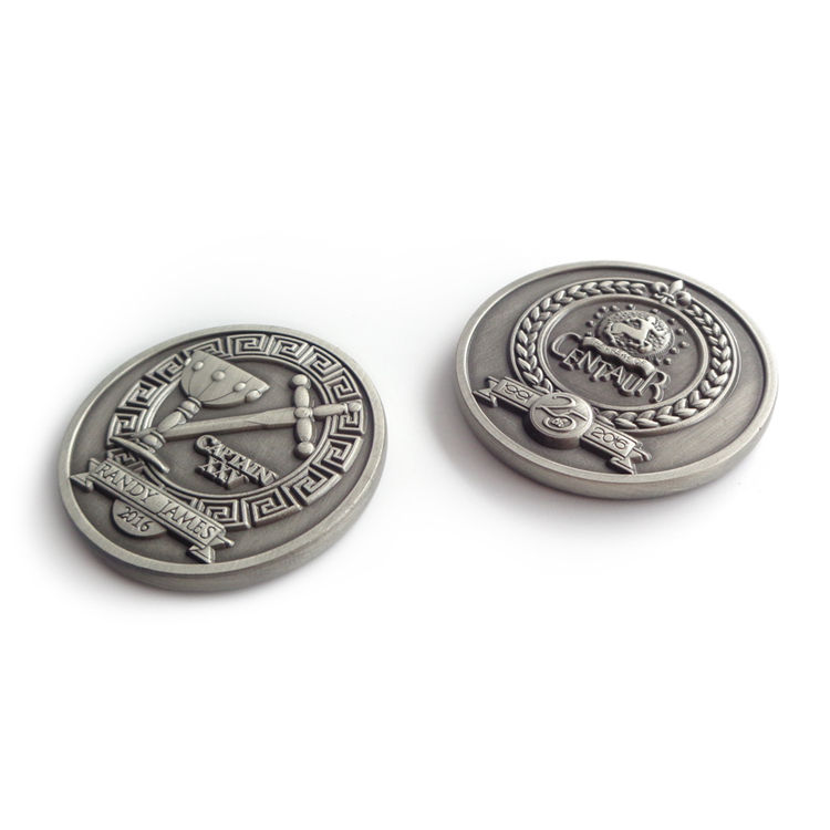 Moneda de ángel de plata griega antigua de cobre de latón personalizado sin mínimo