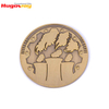 Monedas simbólicas de plata de oro de aluminio de aleación de zinc de latón de metal personalizado al por mayor