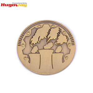 Monedas simbólicas de plata de oro de aluminio de aleación de zinc de latón de metal personalizado al por mayor