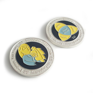 Regalo de amor de monedas de fichas de esmalte de desafío personalizado al por mayor para hombres y mujeres