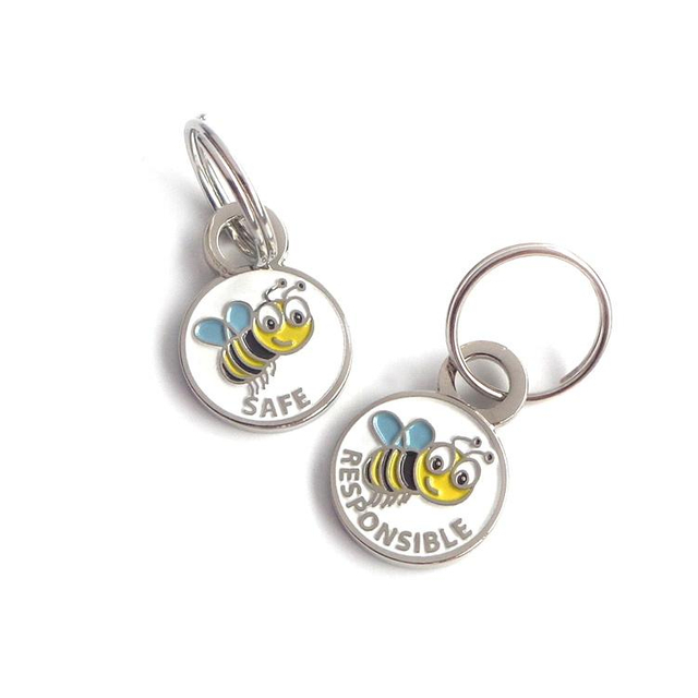 Precio al por mayor producto creativo su propia marca promocional perro oso llavero