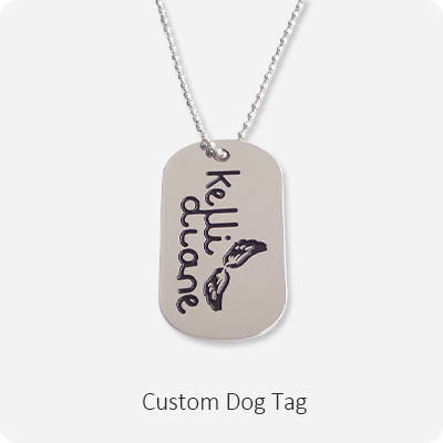 Etiqueta de perro personalizada