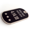 2023 Productos personalizados de alta calidad Black Metal 3d Dog Tag