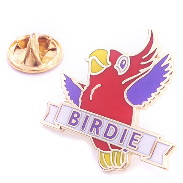 La solapa dura de la aleación del cinc del metal de encargo de la fabricación del OEM prende el perno suave del esmalte de Eagle