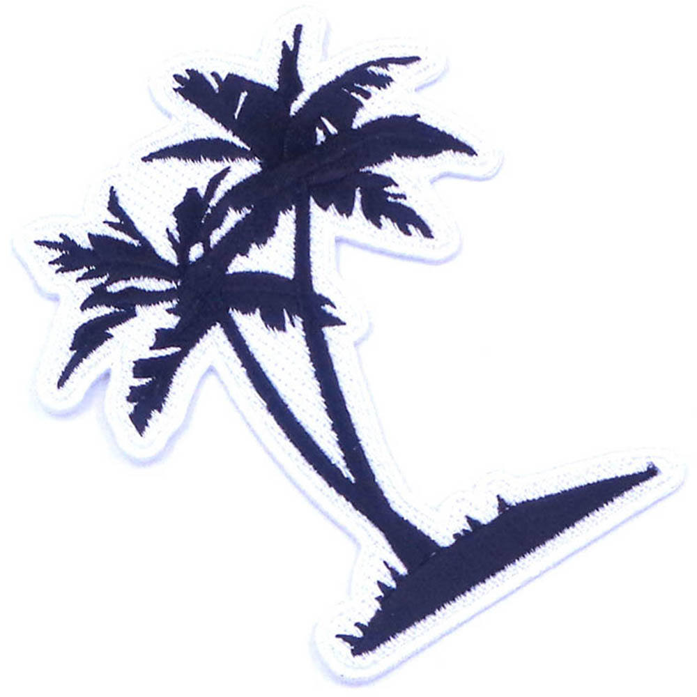 El bordado popular personalizado personalizado del árbol de coco de la moda cose en los remiendos