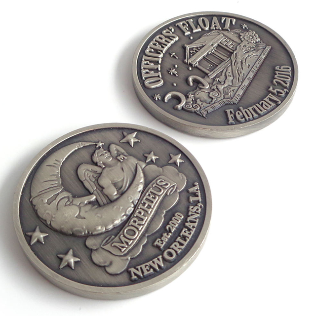 Fabricante de monedas antiguas de metal personalizado Collar de monedas de oro Moneda de desafío de plata