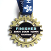 Nuevo producto de alta calidad, logotipo personalizado, correr, deporte, medalla de oro