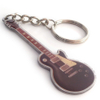 Llavero de personaje con base de metal al por mayor de guitarra clásica marrón personalizada