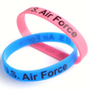 Personalizar logotipo pulsera de silicona amistad pulsera de silicona promocional pulsera