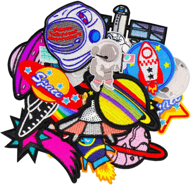 Parche bordado con logotipo de Chenille 3D tejido personalizado al por mayor, parches para coser bordados para ropa