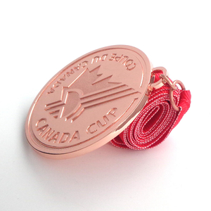 Medalla de voleibol de tenis de mesa deportiva de recuerdos baratos personalizados con barra de cinta